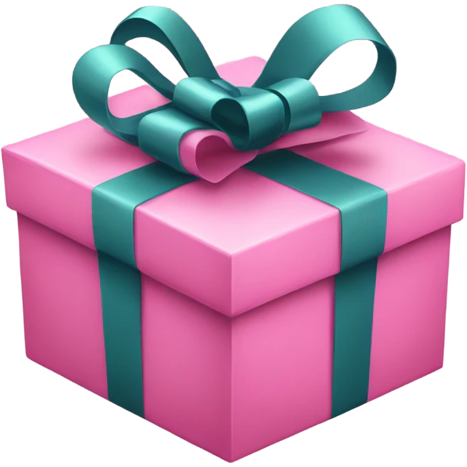 pink gift box emoji