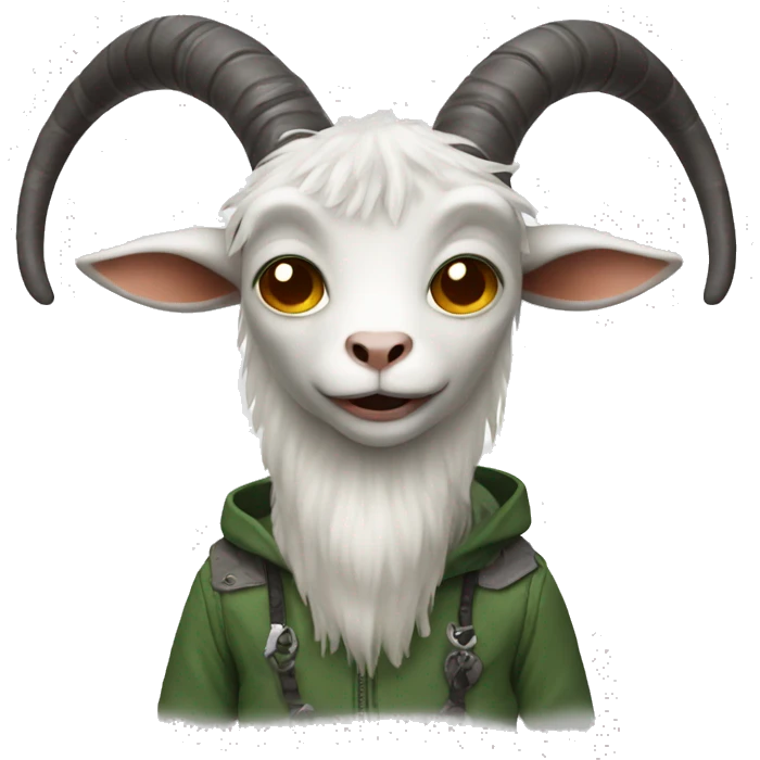 Alien with goat horns emoji