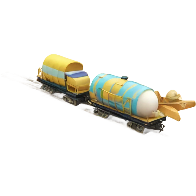 little beach Train with 3 wagons emoji
