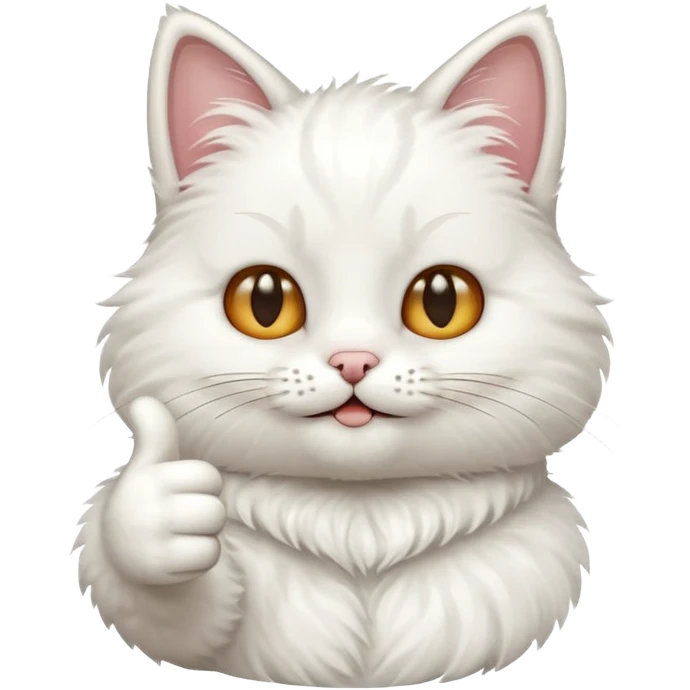 Cat giving thumbs up cute emoji