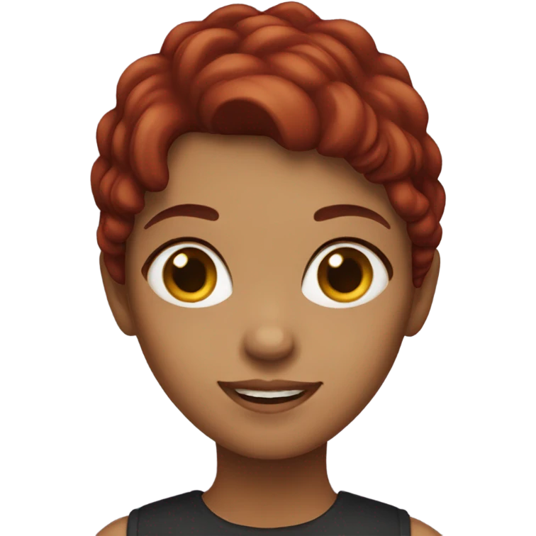 girl with dark red hair emoji
