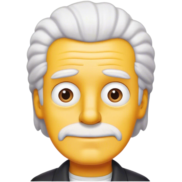 Simpson white hair emoji