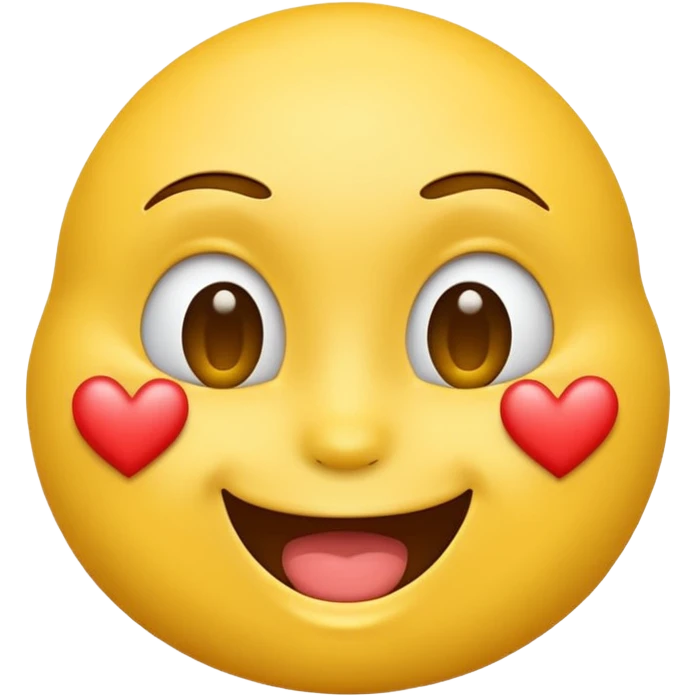 Emoji with kisses marks on face emoji
