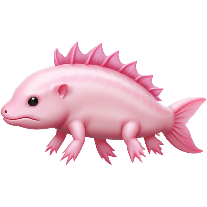 Pink axolotl emoji
