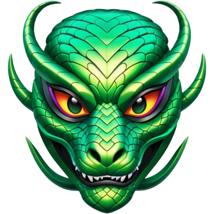 glitter green viper valorant mask emoji