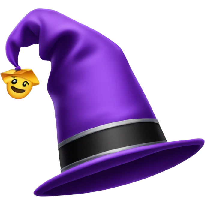 A magician’s hat with students peeking out of it. emoji
