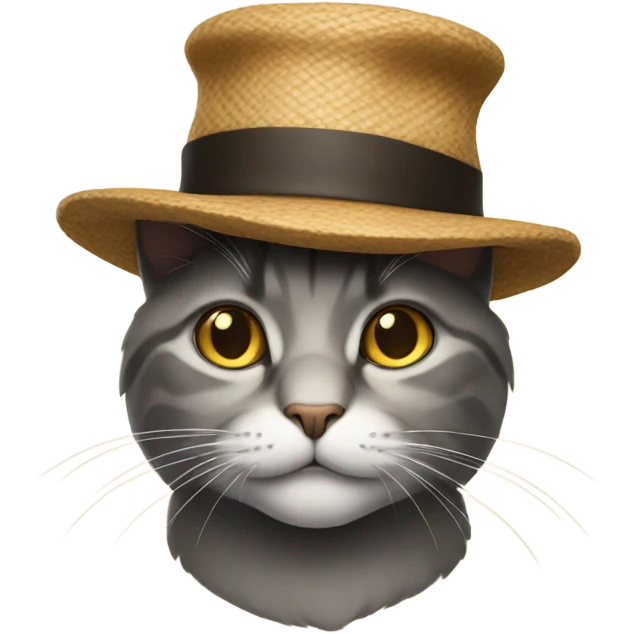 cat with a hat on emoji