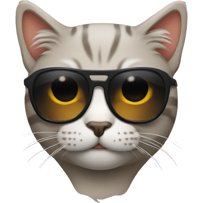 Cat with sunglasses emoji
