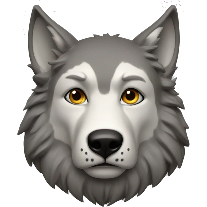 Lobo solitário  emoji