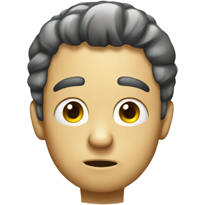 Thinking while scratching head emoji