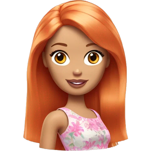Barbie ginger emoji