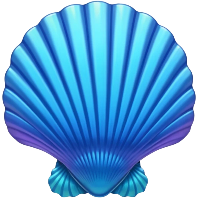 petite blue scallop shell, Camino de Santiago emoji