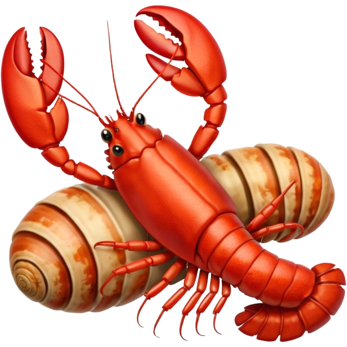 🦞🐚 que salga una claw como del emoji de lobster del emoji de shell de caracol. emoji