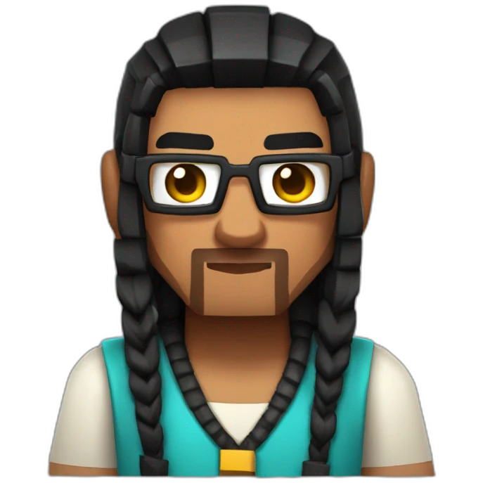 minecraft indian researcher with a lambda tattoo emoji