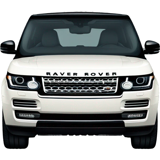 Black Range Rover  emoji