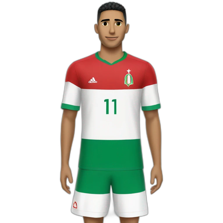 Hakimi maillot du Maroc emoji