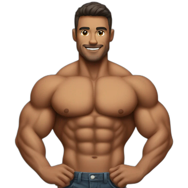Muscular guy emoji
