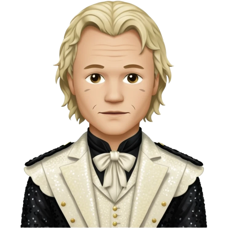 Heath Ledger as Ennis Del Mar with ivory sequin outfit emoji