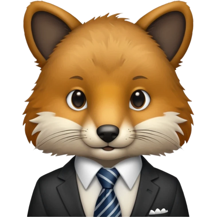 animal with tie emoji