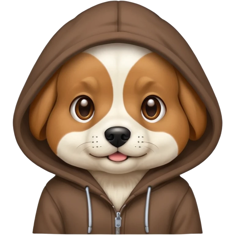 dog wearing hoodie emoji