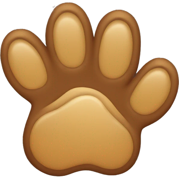 Dog paw  emoji