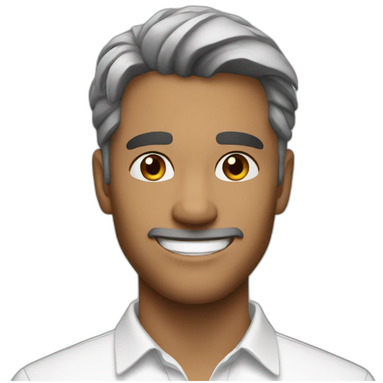 solo smile in white shirt emoji