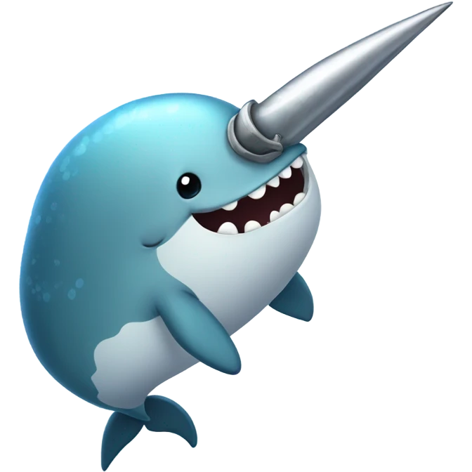 Narwhal with a sword emoji