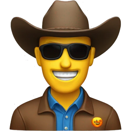 Prusa MK 4 printer with cowboy emoji emoji