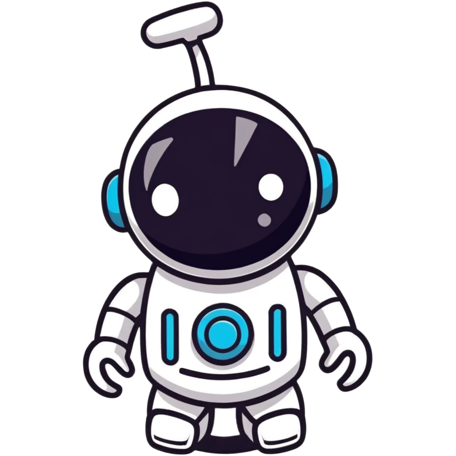 cute robot cleaning up poop emoji