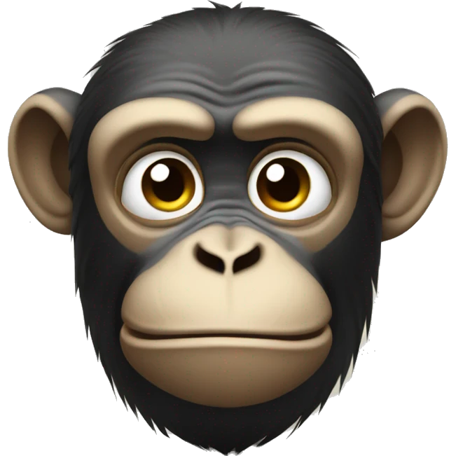 The monkey is depressed emoji
