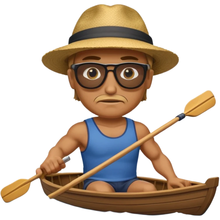 water sports man rowing boat emoji