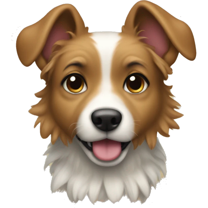 Dog wearing a tu-tu emoji