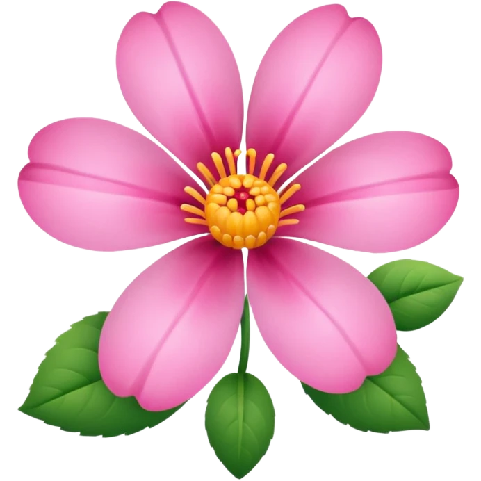 Çiçek pink emoji