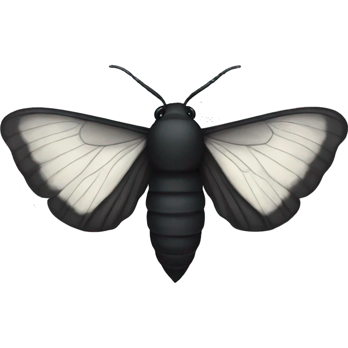 Black moth emoji