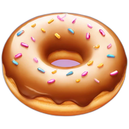 Shining Background Donuts emoji