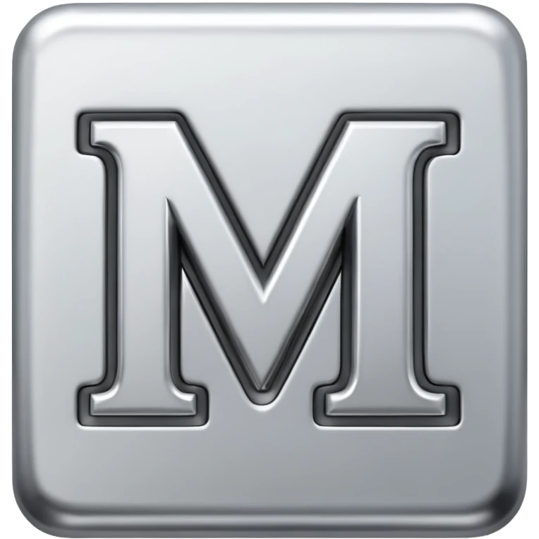 m 실버 \이니셜 emoji