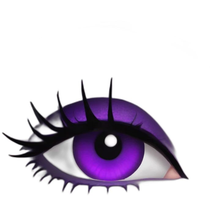 Elissabat -with bangs -long-hair-dark-plumpurple-and-black-vampire-goth-makeup-pinkeyes-romanticgothcloses-bat emoji