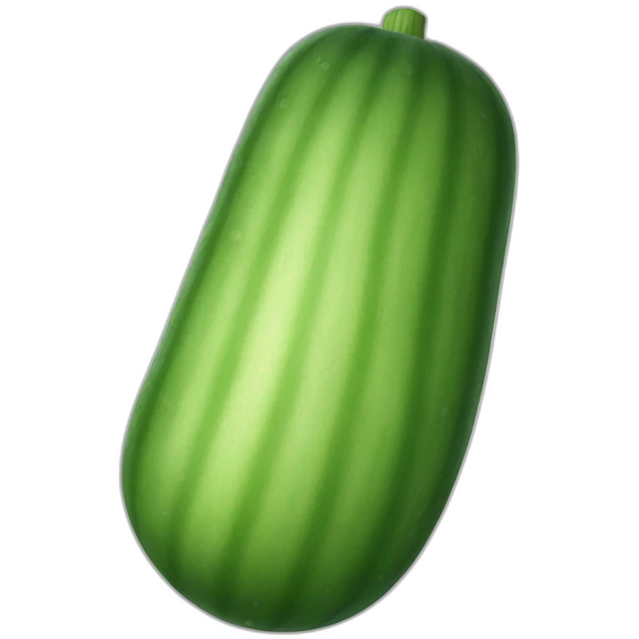 Big fat diagonal cucumber emoji