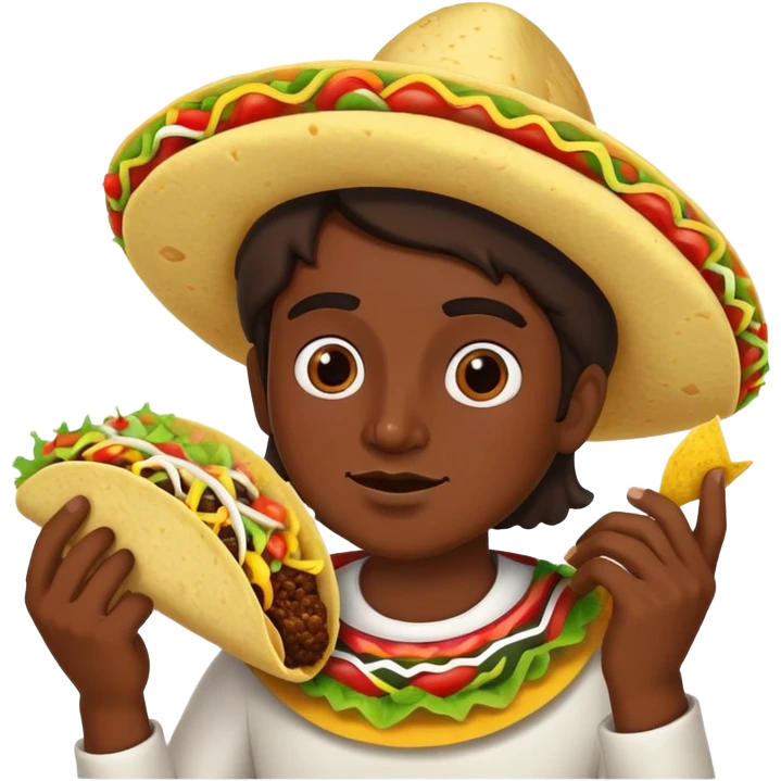 Mexican with taco emoji