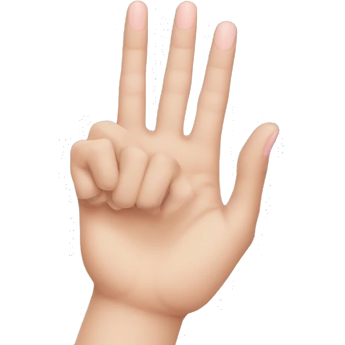Hand with ring and pinky finger down emoji
