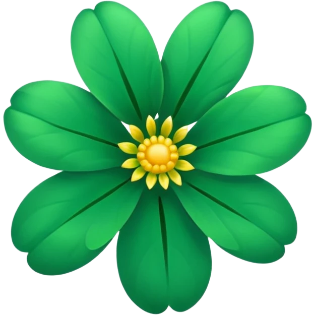 Green flower emoji