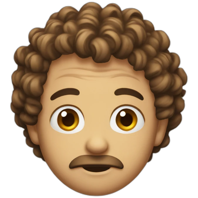 Papara curly mad emoji
