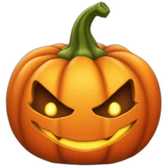 Citrouille diable emoji