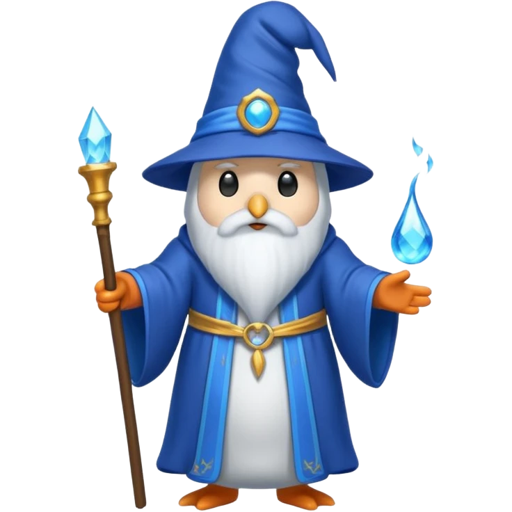 Penguin Wizard emoji