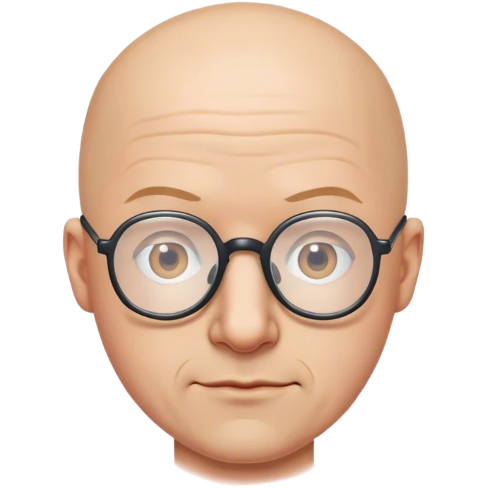 bald guy meme with glasses emoji