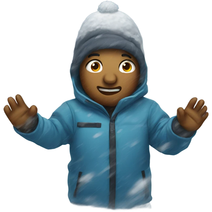 Snowstorm  emoji