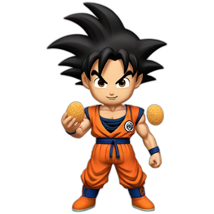does goku clean nuts? emoji