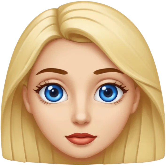 Solo un ojo azul de chica para emoji emoji