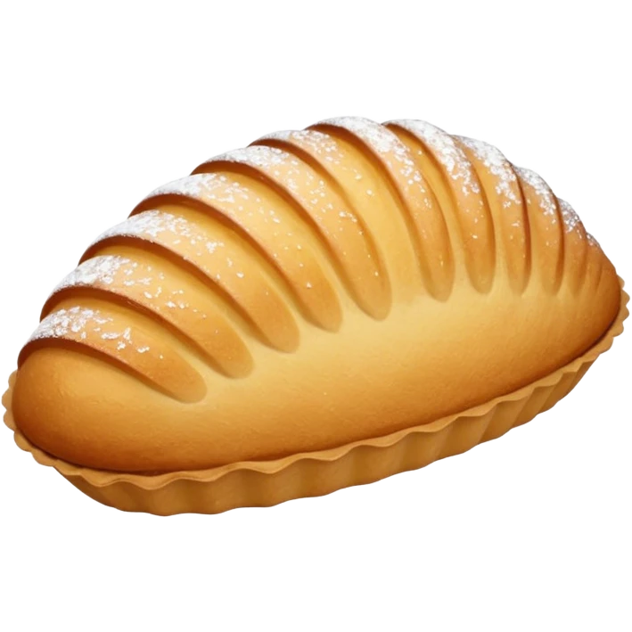 A madeleine pastry emoji