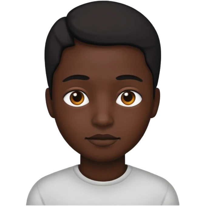 Black face emoji